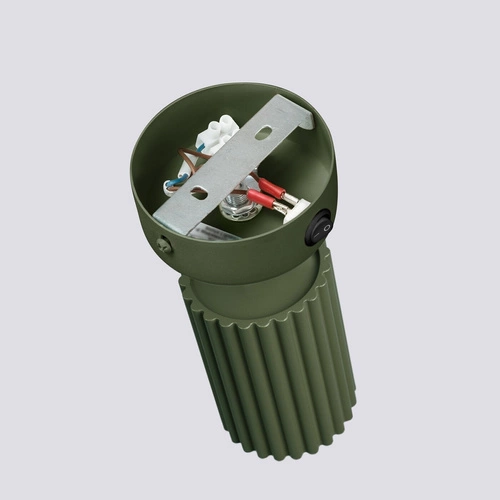 Nástěnná lampa KARBON olivově zelená s otočným stínidlem a vypínačem do obýváku a ložnice