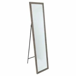 Stojací obdélníkové zrcadlo loft 155 cm tmavé dřevo do ložnice a předsíně 5five