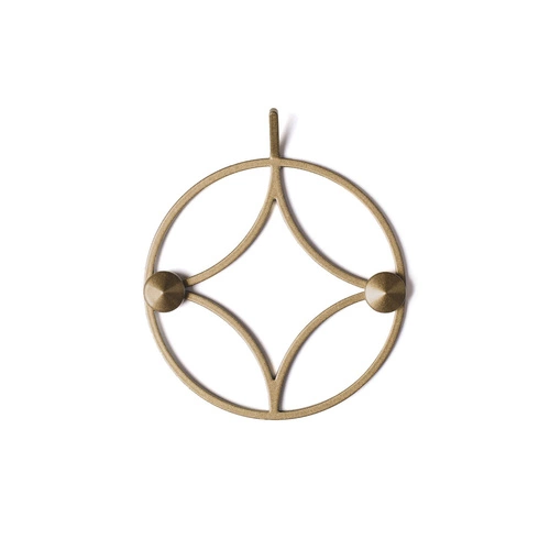 Holo XS moderní zlatý nástěnný kovový věšák do předsíně POLYHEDRA