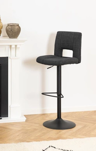 Židle barová Sylvia tmavě šedá