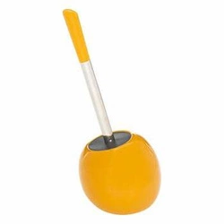 Keramický WC kartáč Colors žlutý moderní s nádobou do koupelny 5five