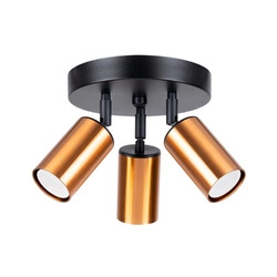 Stropní svítidlo WINX 3P černá měď moderní ocelové do obýváku a ložnice SOLLUX
