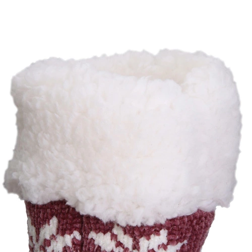 Vánoční růžové zateplené ponožky Intesi moderní měkké dárkové do domácnosti