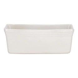 Keramická forma na biskupský chlebíček Cornisa Intesi bílá na pečení chleba a moučníků 28 cm snadné čištění