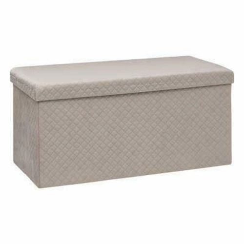 Taburet s úložným prostorem velký Velvet béžový