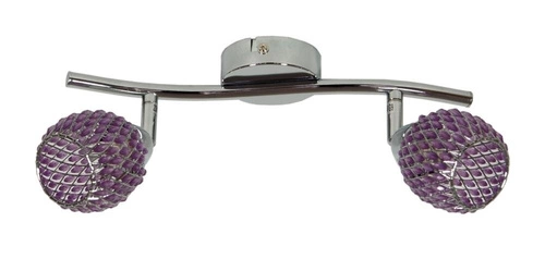 Stropní svítidlo Clear moderní fialové s pohyblivým stínidlem do obýváku a kuchyně