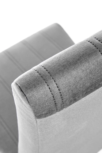 Čalouněná židle Arizona šedá do jídelny a obýváku moderní s dřevěnými nohami Intesi