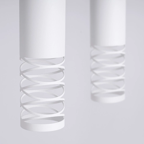 Závěsné svítidlo LAMI 2 bílé moderní kovové do obýváku, kuchyně nebo ložnice