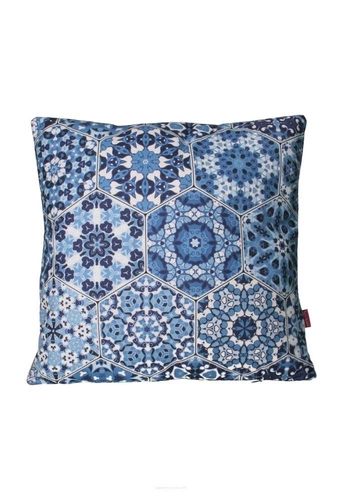 Sametový antialergenní dekorační polštář Blue 40x40 do obýváku a ložnice Intesi