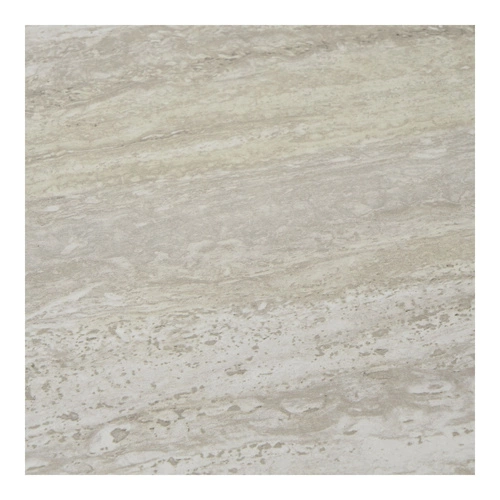 Kulatý konferenční stolek z travertinu s policí moderní loftový do obýváku Intesi