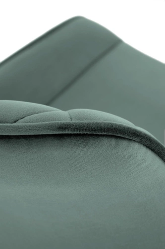 Otočná zelená sametová jídelní židle Veroniq Intesi ve stylu glamour