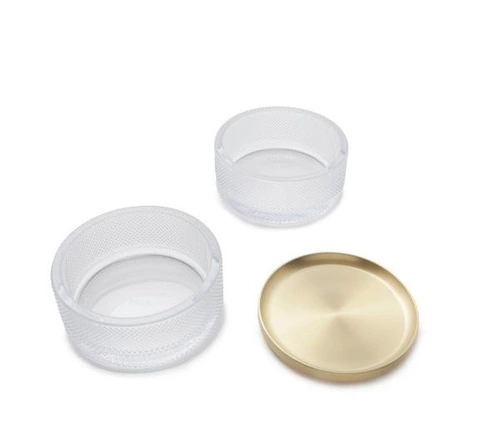 Šperkovnice/kontejner Tesora Glass zlatá