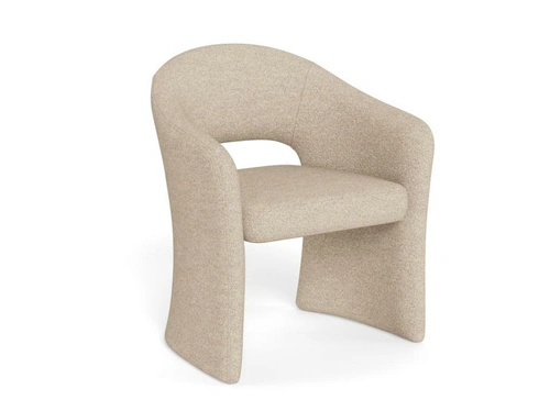 Čalouněná béžová jídelní židle s područky Tori Actona