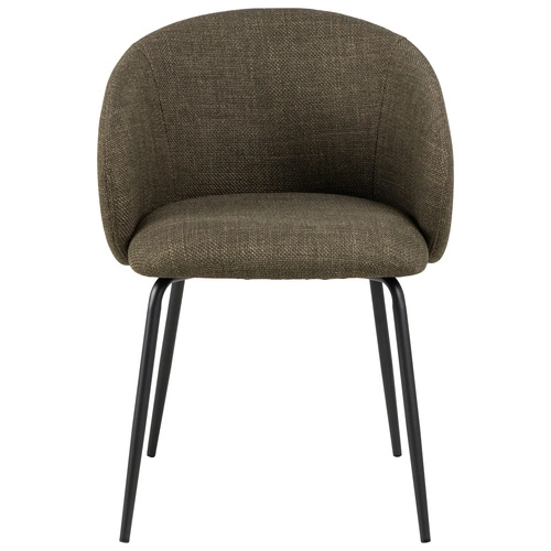 Čalouněná jídelní židle s područkami Actona Eleonor olivová moderní