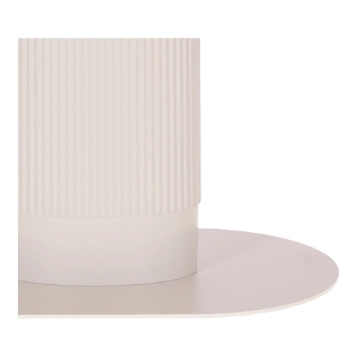 Jídelní stůl Maxim Intesi moderní oválný dubový dekor bílý na jedné noze 120x70 cm