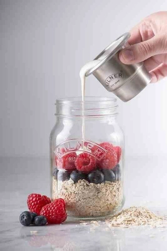 Sklenice s nádobkou 0,5l, Snack on the Go KILNER