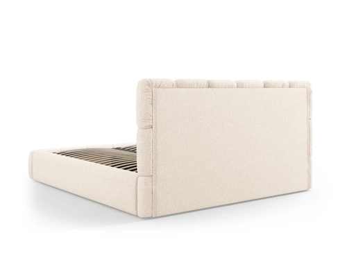 Čalouněná postel Bellis 140x200 béžová s úložným prostorem moderní do ložnice