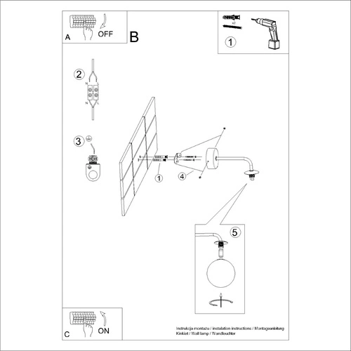 Nástěnné svítidlo ASTRAL 1 bílé moderní skleněné do obýváku a ložnice SOLLUX LIGHTING