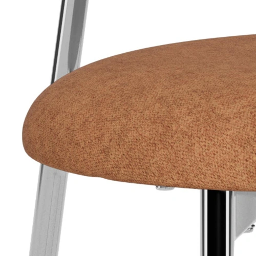 Židle Lyric Actona čalouněná terakota chrom moderní do jídelny