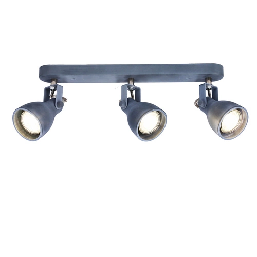 Stropní svítidlo Ash moderní šedé nastavitelné 3bodové do obýváku a ložnice