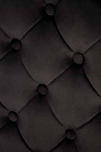 Čalouněná sametová židle Royale černo-zlatá do jídelny moderní glamour Intesi