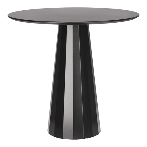 Kulatý jídelní stůl Florero 80 cm černý moderní na jedné noze do jídelny a obýváku