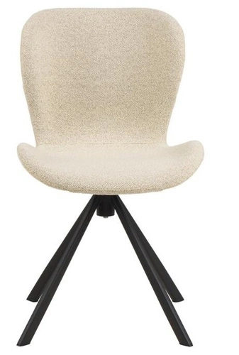 Otočná židle Batilda krémová bouclé Actona do jídelny a kanceláře moderní čalouněná