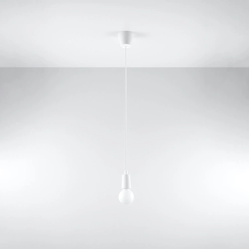 DIEGO 1 závěsná lampa bílá