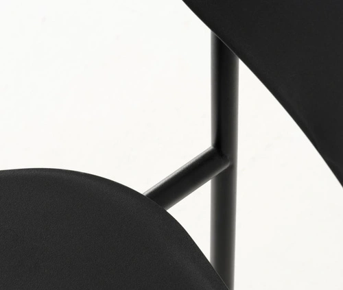 Jídelní a kuchyňská židle Kirkland moderní černá stohovatelná