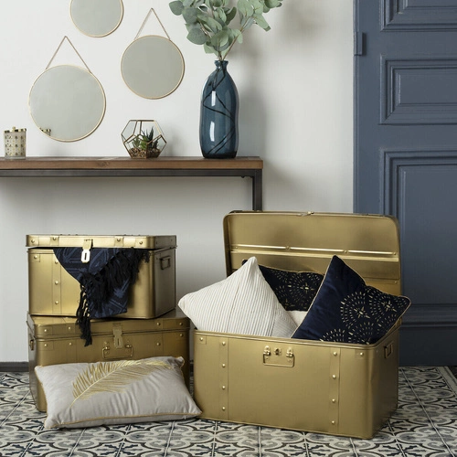 Skleněná váza Dame J 73 cm moderní průhledná do obýváku na květiny Atmosphera