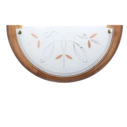 Stropní svítidlo Rustica dřevěné klasické do jídelny a předsíně E27 bílý dub 30 cm