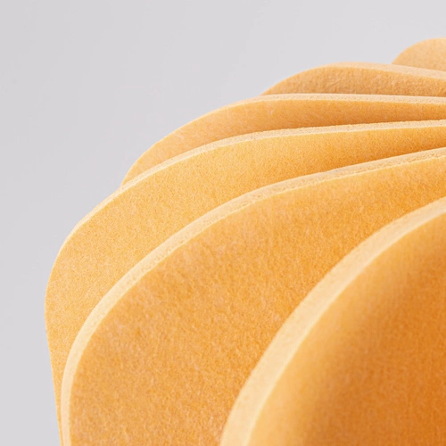 Závěsné svítidlo MULA 45 žluté moderní do obýváku a jídelny s plstěným stínidlem