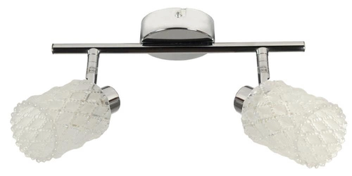 Stropní svítidlo Trans chromované skleněné lišta 2 světla do obýváku a kuchyně CANDELLUX