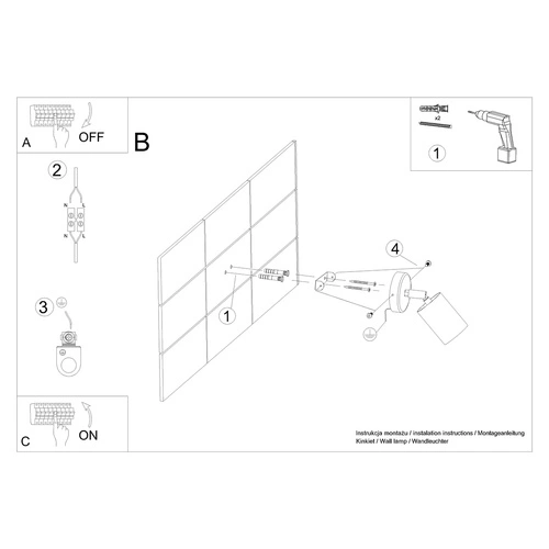 Nástěnné svítidlo VERDO bílé moderní kovové s nastavitelným světlem do obýváku a ložnice