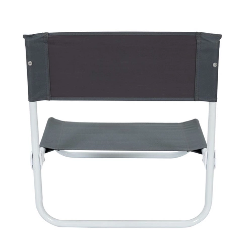 Skládací plážové křeslo Bella Vita Ventos černé moderní zahradní lehátko kovovo-textilní