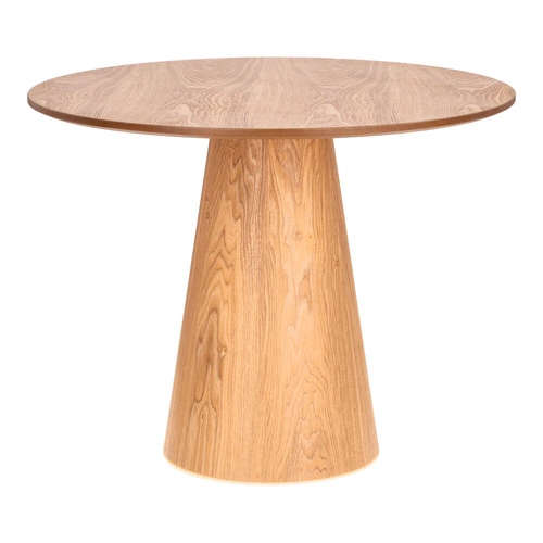 Kulatý stůl Soleilo 80 cm přírodní dub na jedné noze do obýváku a kavárny Intesi