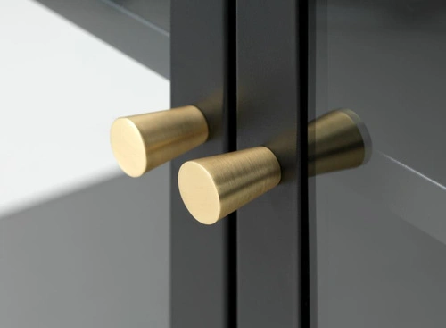 Kovová vitrína Carmel 160 cm černá loftová do obýváku na alkohol