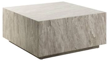 Konferenční stolek Dice 90x90 cm čtvercový mramorový šedý moderní do obýváku Actona