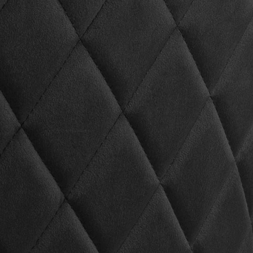 Čalouněná židle Louise Actona černá glamour do jídelny nebo ke kosmetickému stolku mušlový design prošívaná