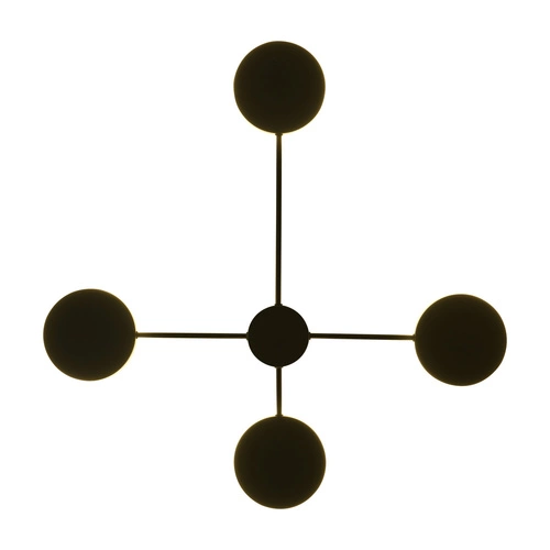 Moderní LED nástěnné svítidlo CLEX 112 cm černý kov do obýváku a ložnice Step into Design