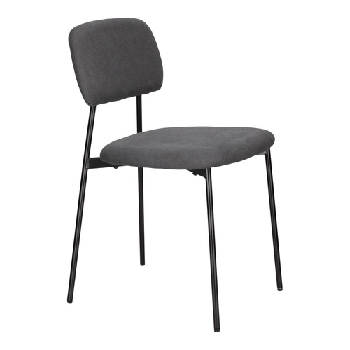 Čalouněná židle Esther tmavě šedá Intesi do jídelny a obývacího pokoje v moderním stylu