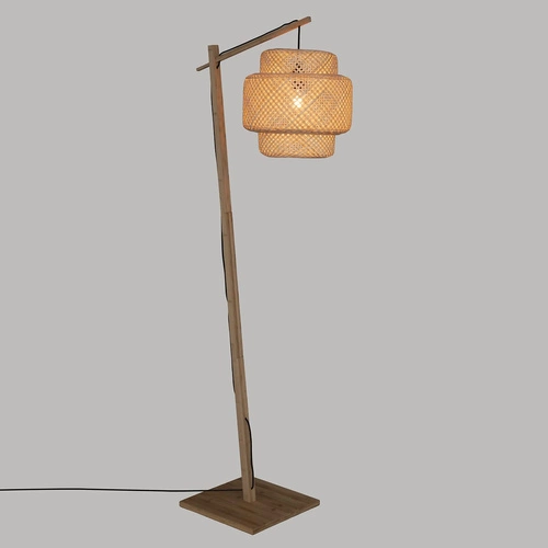Stojací bambusová lampa boho do obýváku Liby Atmosphera – přírodní podlahová lampa 173 cm