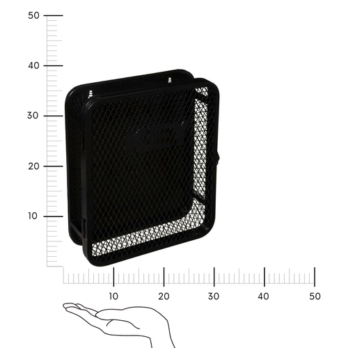 Nástěnný kovový věšák na klíče Mario černý moderní do předsíně Atmosphera