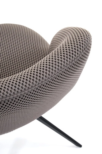 Otočná kancelářská židle Maeba Intesi čalouněná šedá moderní do kanceláře a studentského pokoje