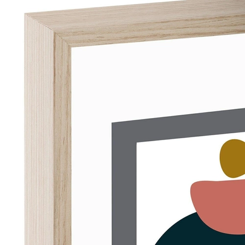 Dřevěný závěsný fotorámeček na 3 fotografie moderní skleněný na zeď Atmosphera