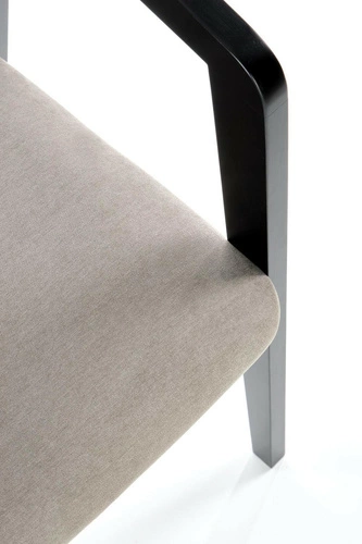 Jídelní židle čalouněná šedá dub moderní skandinávský Luza Intesi