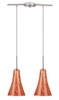 Závěsné svítidlo Rufi moderní skleněné oranžové s nastavitelnou výškou do obýváku a jídelny