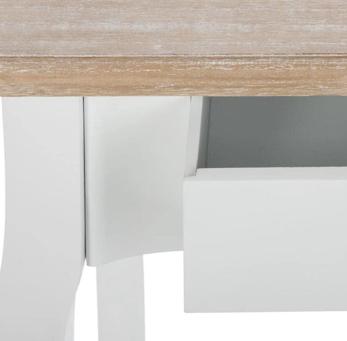 Konzolový stolek Chrysa bílý se zásuvkami do předsíně provence dřevěný 87 cm Atmosphera