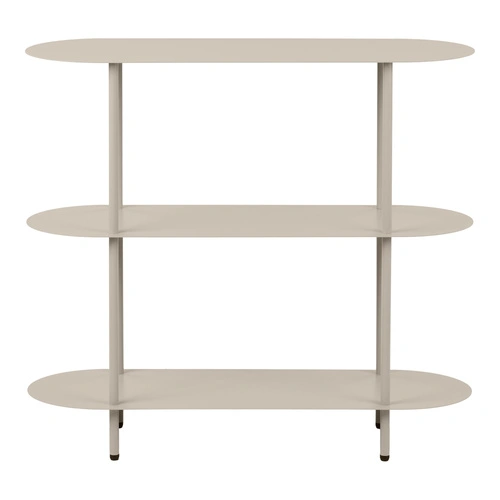 Kovová knihovna Rieti House Nordic loftová písková 90 cm