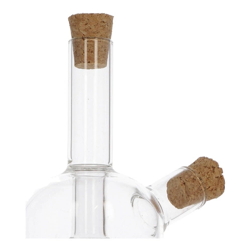 5five simply smart skleněná láhev na olej a ocet 2v1 s korkem 290 ml